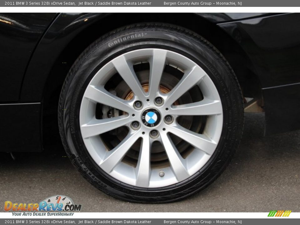 2011 BMW 3 Series 328i xDrive Sedan Jet Black / Saddle Brown Dakota Leather Photo #31