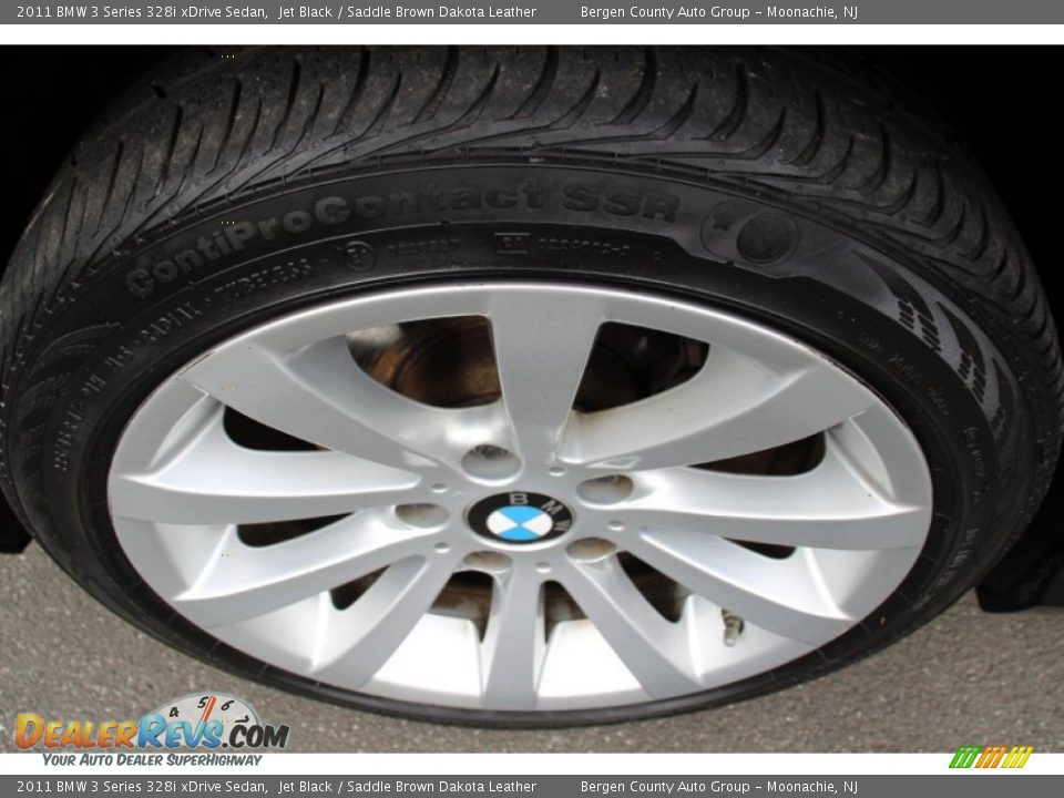 2011 BMW 3 Series 328i xDrive Sedan Jet Black / Saddle Brown Dakota Leather Photo #32