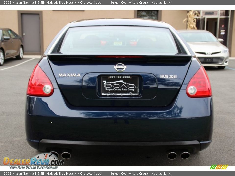 2008 Nissan Maxima 3.5 SE Majestic Blue Metallic / Charcoal Black Photo #5