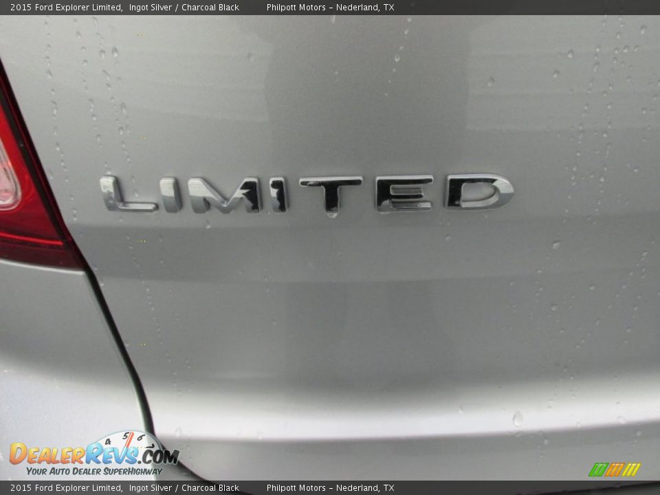 2015 Ford Explorer Limited Ingot Silver / Charcoal Black Photo #13