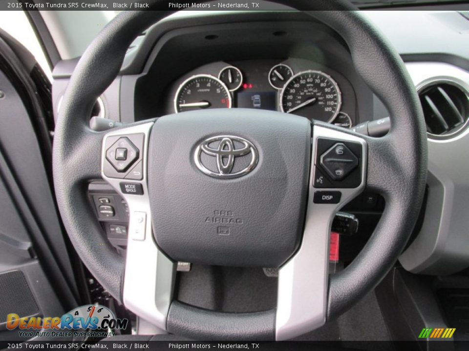 2015 Toyota Tundra SR5 CrewMax Black / Black Photo #32