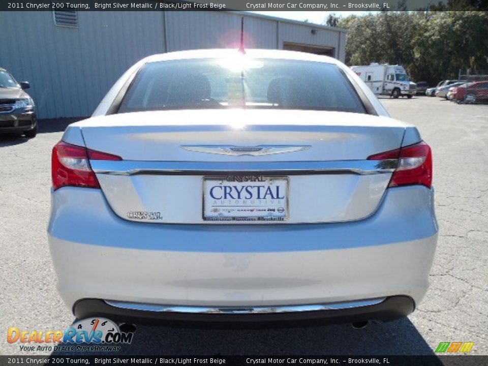 2011 Chrysler 200 Touring Bright Silver Metallic / Black/Light Frost Beige Photo #7