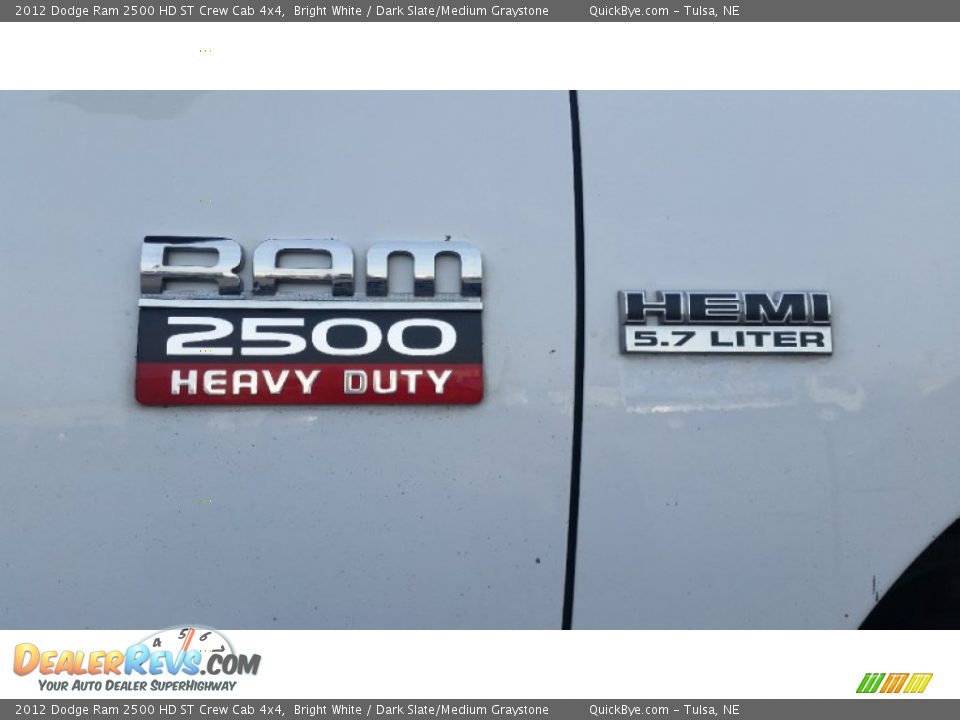 2012 Dodge Ram 2500 HD ST Crew Cab 4x4 Bright White / Dark Slate/Medium Graystone Photo #9