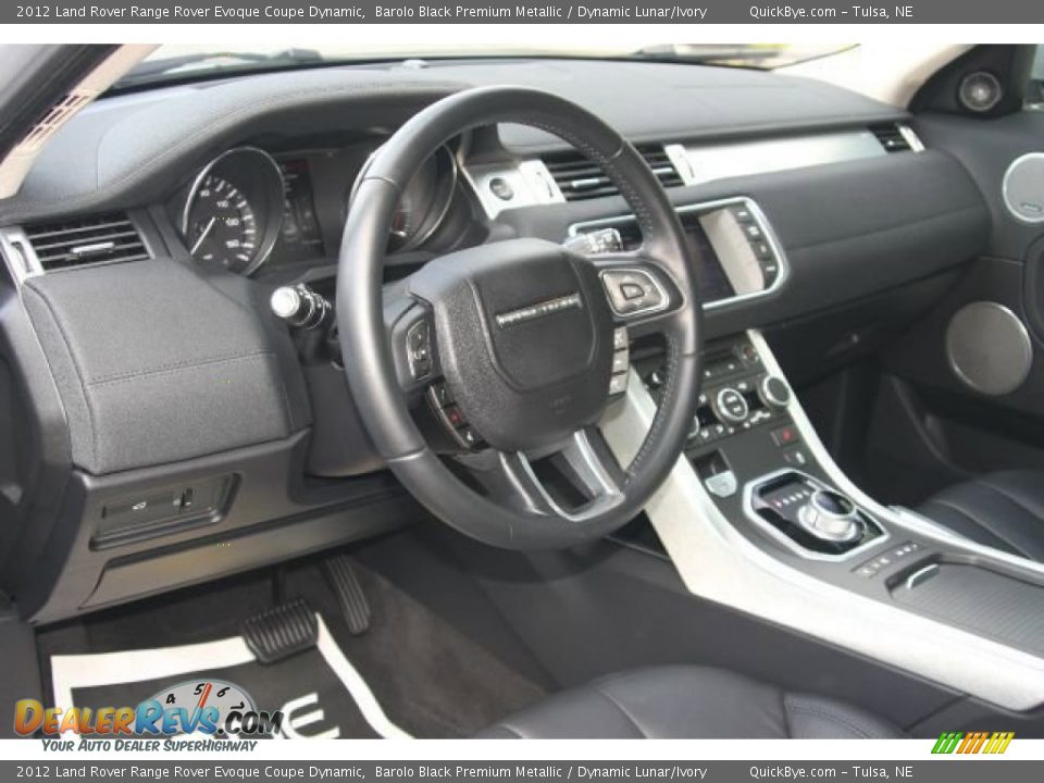 2012 Land Rover Range Rover Evoque Coupe Dynamic Barolo Black Premium Metallic / Dynamic Lunar/Ivory Photo #4
