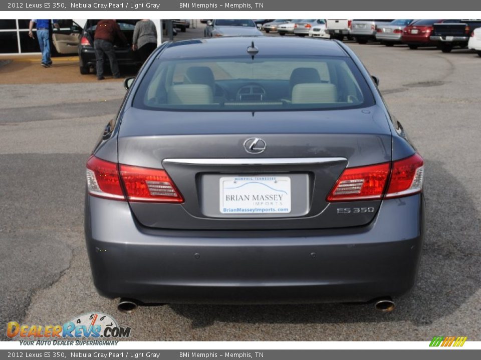 2012 Lexus ES 350 Nebula Gray Pearl / Light Gray Photo #4