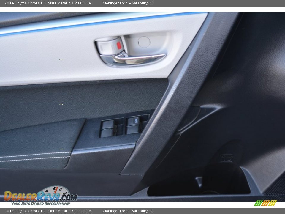 2014 Toyota Corolla LE Slate Metallic / Steel Blue Photo #8
