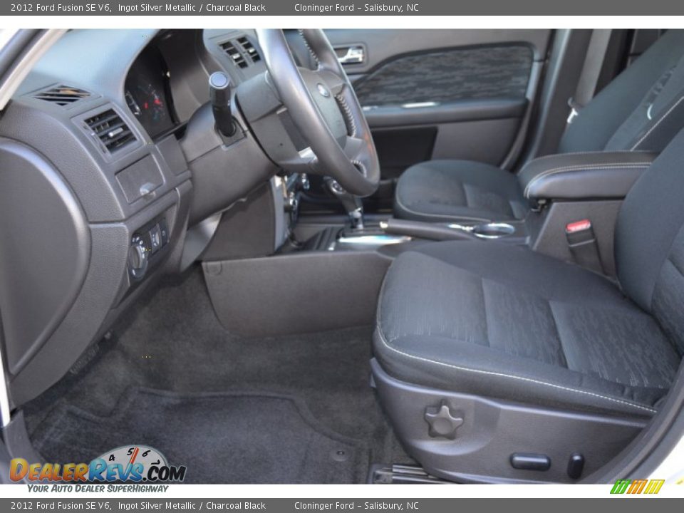 2012 Ford Fusion SE V6 Ingot Silver Metallic / Charcoal Black Photo #9
