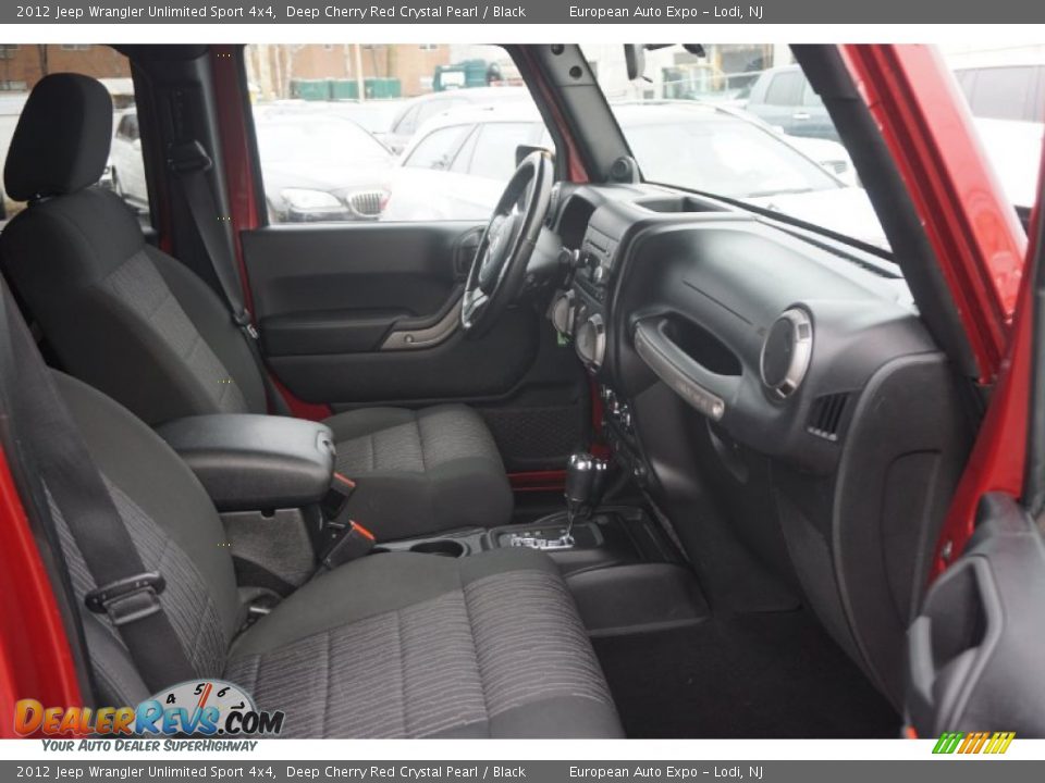 2012 Jeep Wrangler Unlimited Sport 4x4 Deep Cherry Red Crystal Pearl / Black Photo #12