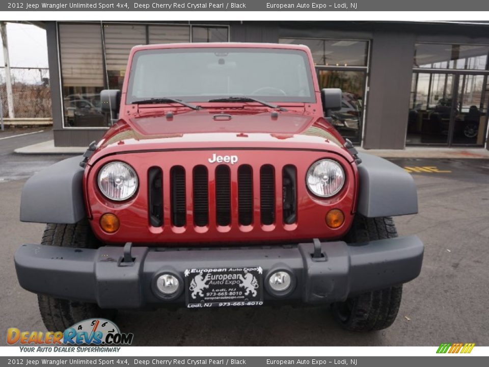 2012 Jeep Wrangler Unlimited Sport 4x4 Deep Cherry Red Crystal Pearl / Black Photo #14