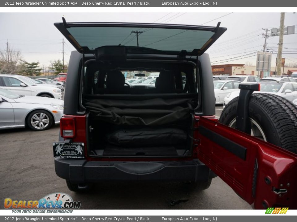 2012 Jeep Wrangler Unlimited Sport 4x4 Deep Cherry Red Crystal Pearl / Black Photo #18