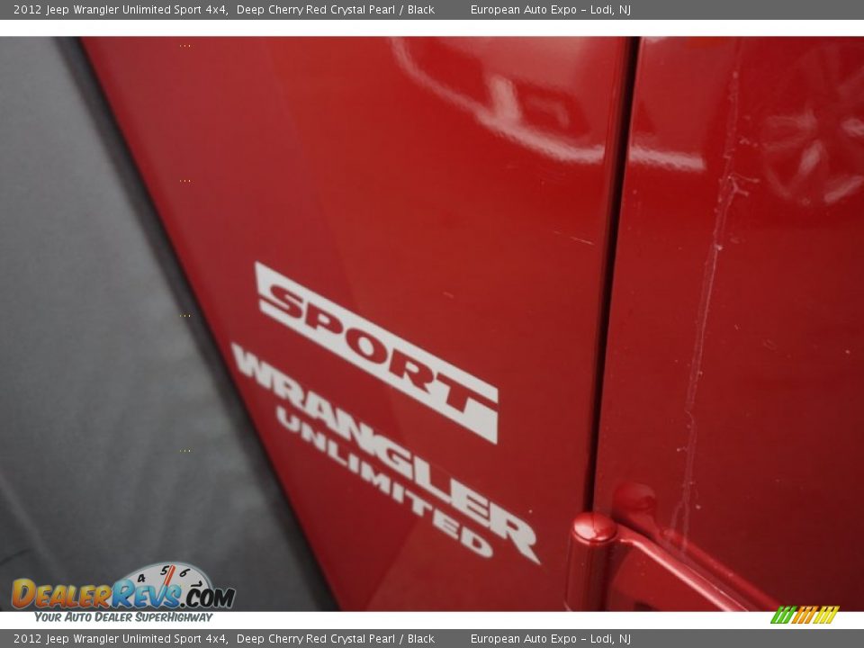 2012 Jeep Wrangler Unlimited Sport 4x4 Deep Cherry Red Crystal Pearl / Black Photo #20