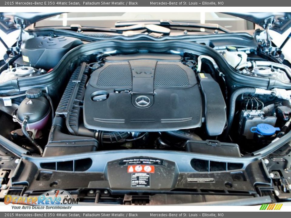 2015 Mercedes-Benz E 350 4Matic Sedan Palladium Silver Metallic / Black Photo #8