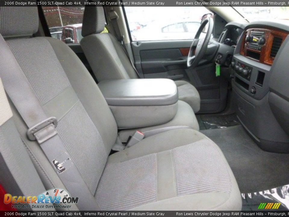 2006 Dodge Ram 1500 SLT Quad Cab 4x4 Inferno Red Crystal Pearl / Medium Slate Gray Photo #10
