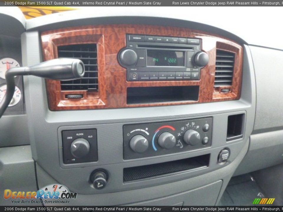 2006 Dodge Ram 1500 SLT Quad Cab 4x4 Inferno Red Crystal Pearl / Medium Slate Gray Photo #18