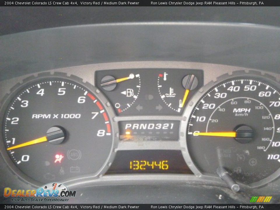 2004 Chevrolet Colorado LS Crew Cab 4x4 Victory Red / Medium Dark Pewter Photo #20