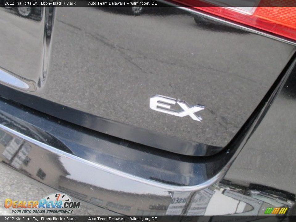 2012 Kia Forte EX Ebony Black / Black Photo #28