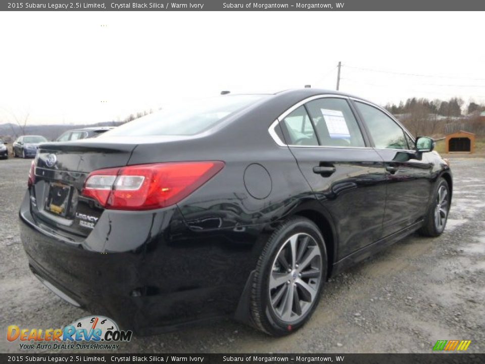 2015 Subaru Legacy 2.5i Limited Crystal Black Silica / Warm Ivory Photo #3