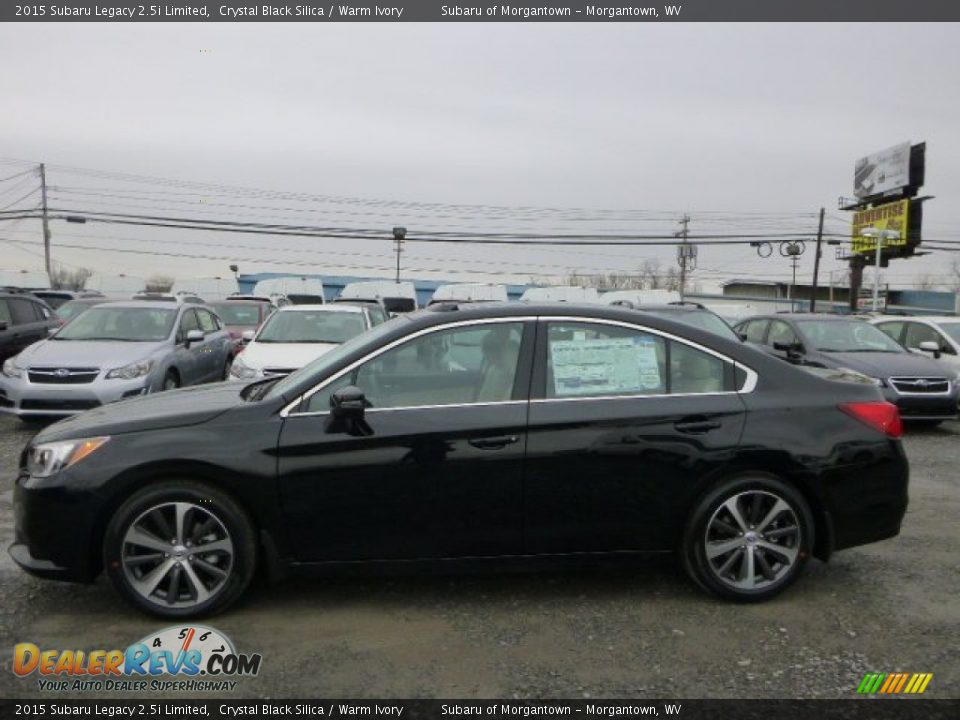 2015 Subaru Legacy 2.5i Limited Crystal Black Silica / Warm Ivory Photo #6