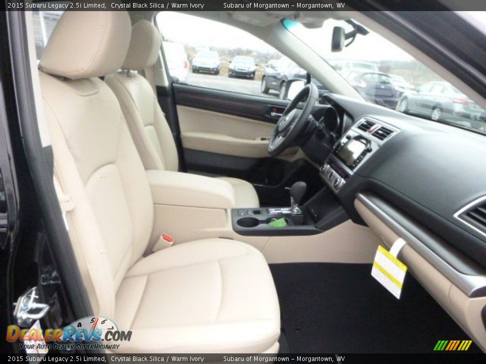 2015 Subaru Legacy 2.5i Limited Crystal Black Silica / Warm Ivory Photo #10