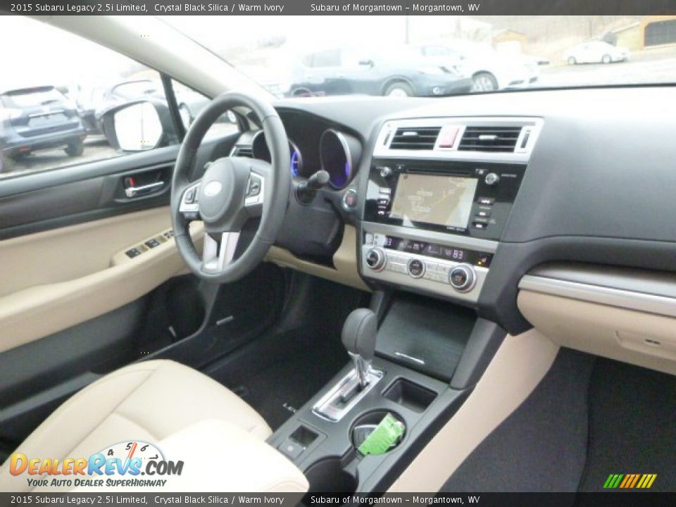2015 Subaru Legacy 2.5i Limited Crystal Black Silica / Warm Ivory Photo #12