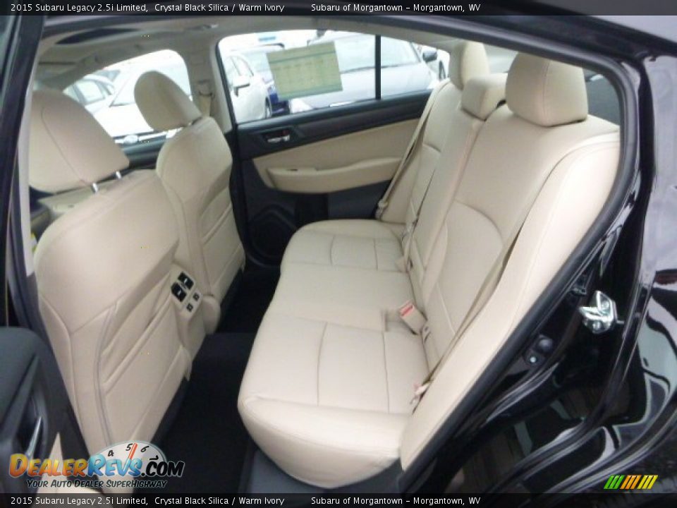 2015 Subaru Legacy 2.5i Limited Crystal Black Silica / Warm Ivory Photo #14