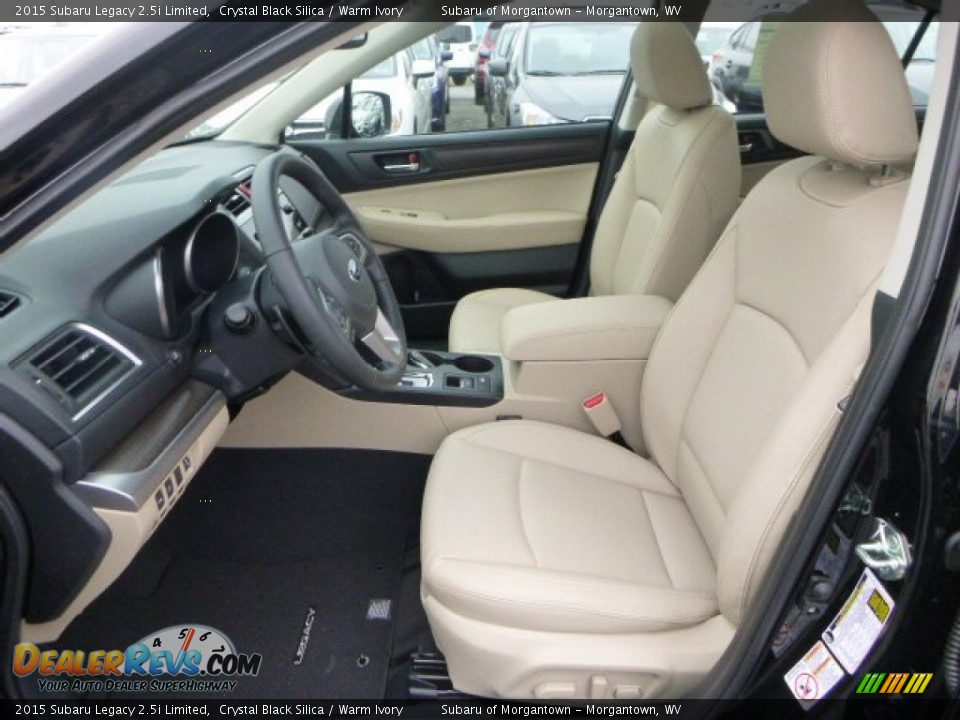 2015 Subaru Legacy 2.5i Limited Crystal Black Silica / Warm Ivory Photo #16