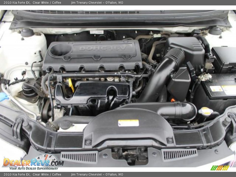 2010 Kia Forte EX Clear White / Coffee Photo #7