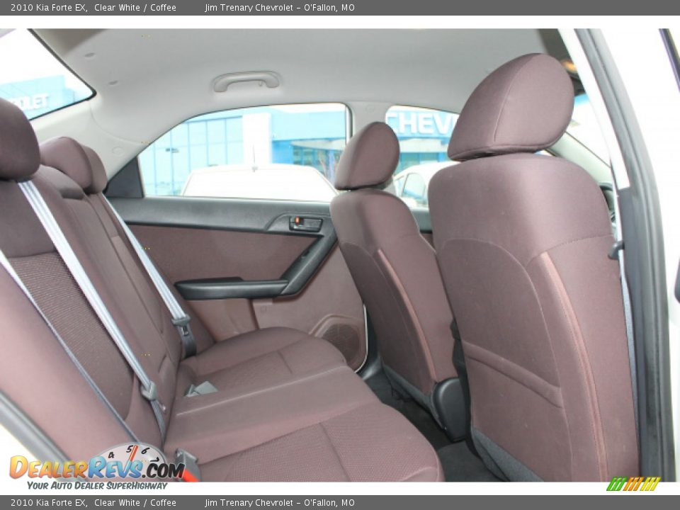 2010 Kia Forte EX Clear White / Coffee Photo #9