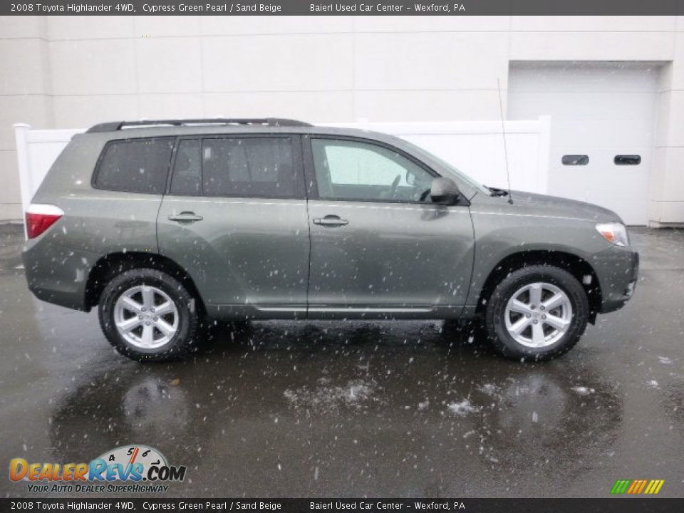 2008 Toyota Highlander 4WD Cypress Green Pearl / Sand Beige Photo #2