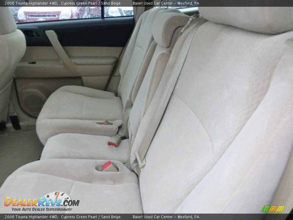 2008 Toyota Highlander 4WD Cypress Green Pearl / Sand Beige Photo #15