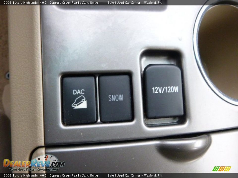 2008 Toyota Highlander 4WD Cypress Green Pearl / Sand Beige Photo #20