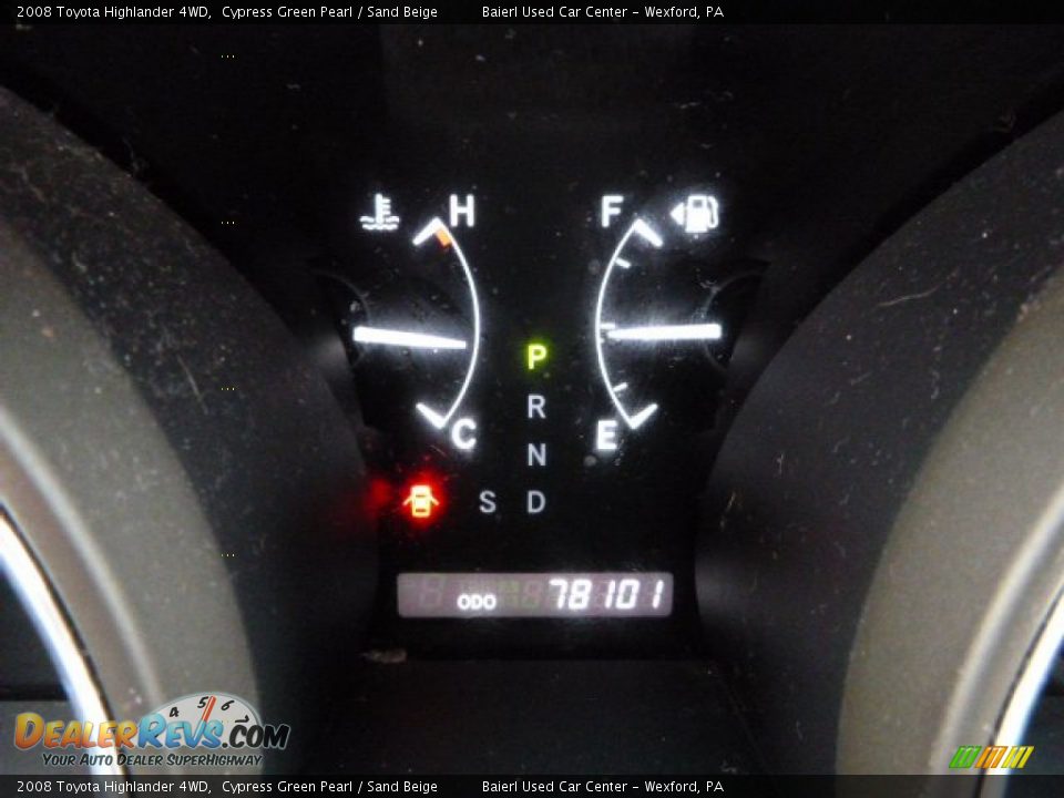 2008 Toyota Highlander 4WD Cypress Green Pearl / Sand Beige Photo #25