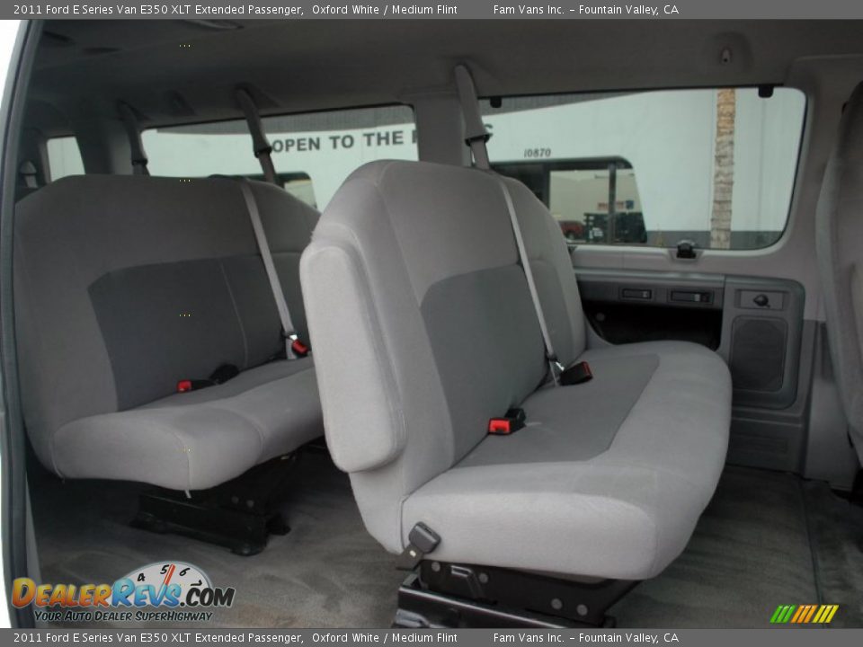 2011 Ford E Series Van E350 XLT Extended Passenger Oxford White / Medium Flint Photo #3