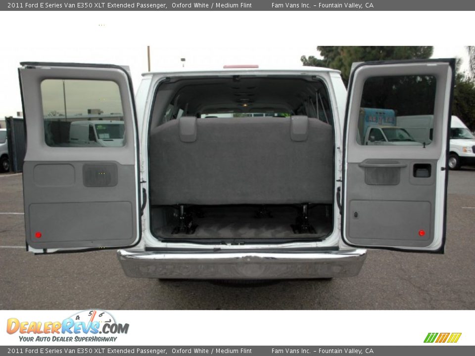 2011 Ford E Series Van E350 XLT Extended Passenger Oxford White / Medium Flint Photo #7