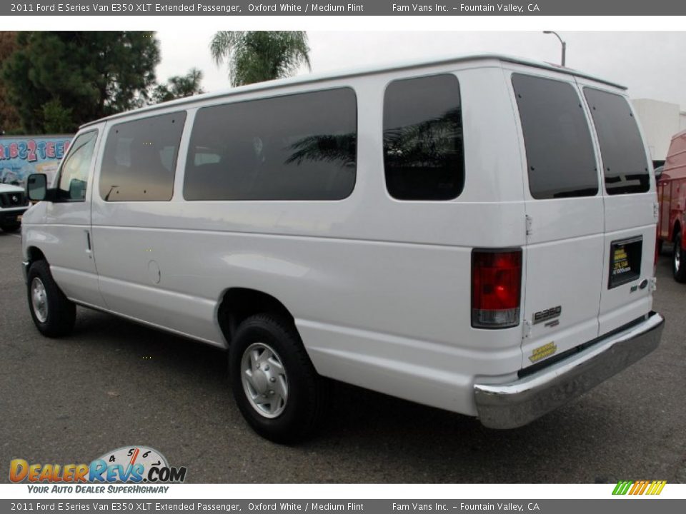 2011 Ford E Series Van E350 XLT Extended Passenger Oxford White / Medium Flint Photo #8