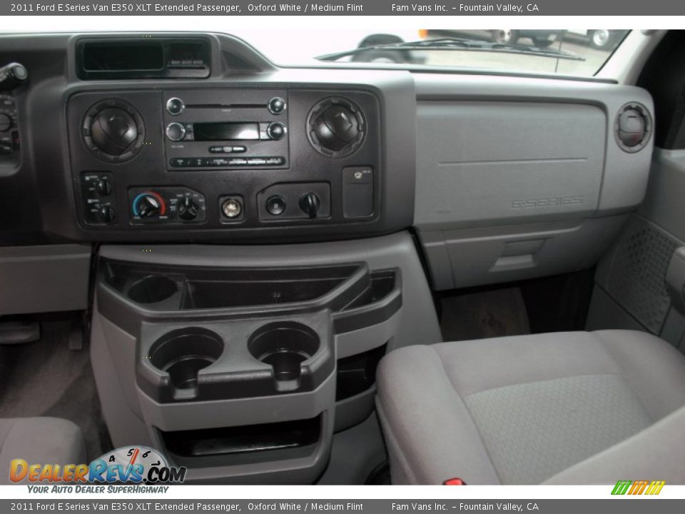 2011 Ford E Series Van E350 XLT Extended Passenger Oxford White / Medium Flint Photo #19