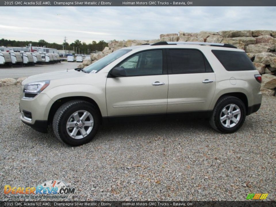 Champagne Silver Metallic 2015 GMC Acadia SLE AWD Photo #3