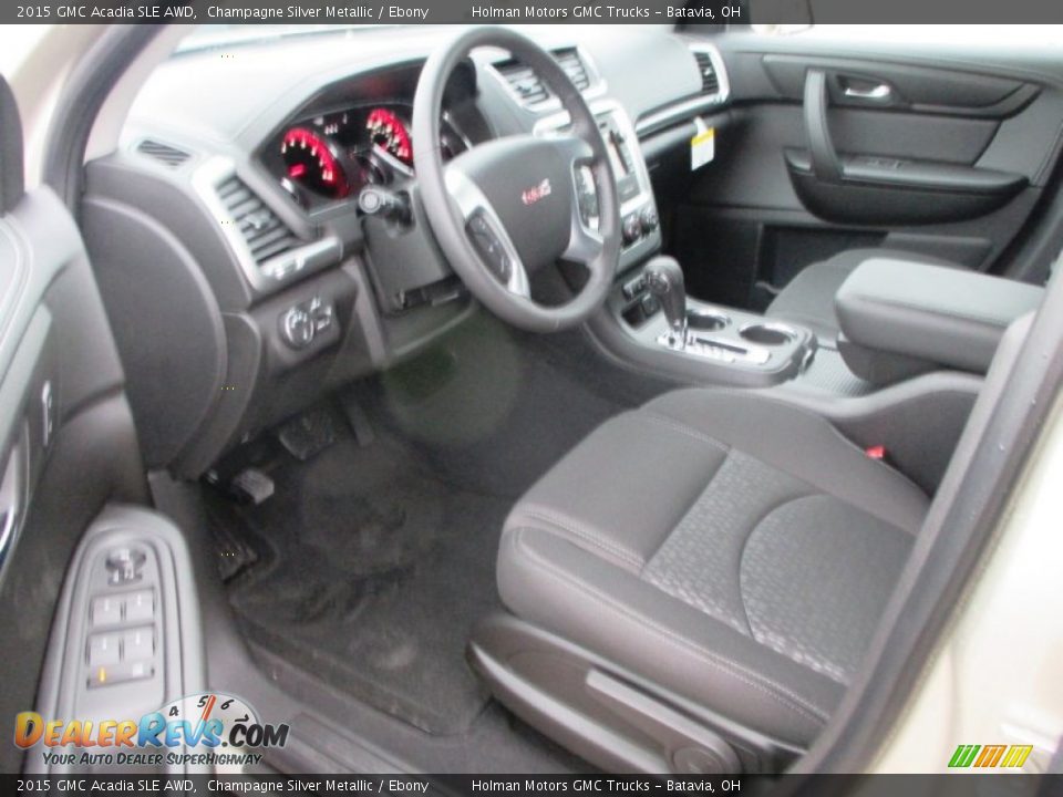 2015 GMC Acadia SLE AWD Champagne Silver Metallic / Ebony Photo #5