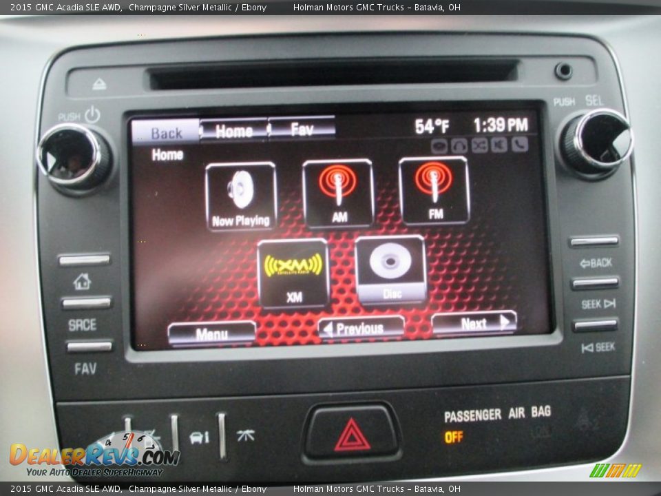 2015 GMC Acadia SLE AWD Champagne Silver Metallic / Ebony Photo #7