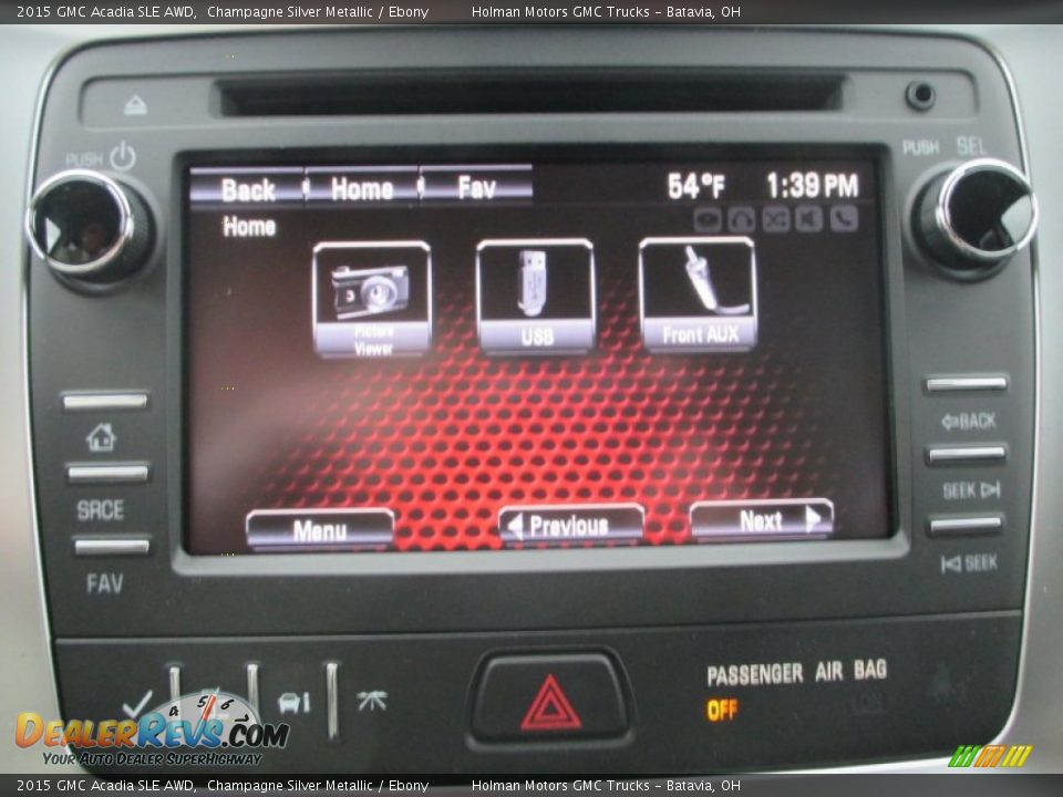 2015 GMC Acadia SLE AWD Champagne Silver Metallic / Ebony Photo #8