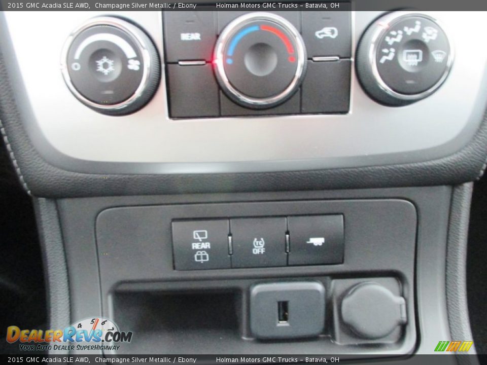 2015 GMC Acadia SLE AWD Champagne Silver Metallic / Ebony Photo #11