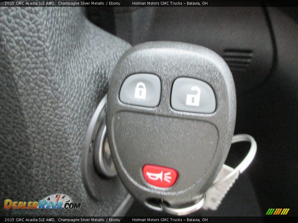 2015 GMC Acadia SLE AWD Champagne Silver Metallic / Ebony Photo #13