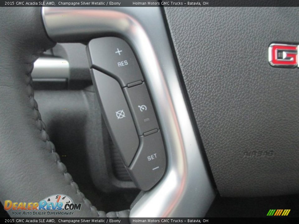 2015 GMC Acadia SLE AWD Champagne Silver Metallic / Ebony Photo #15