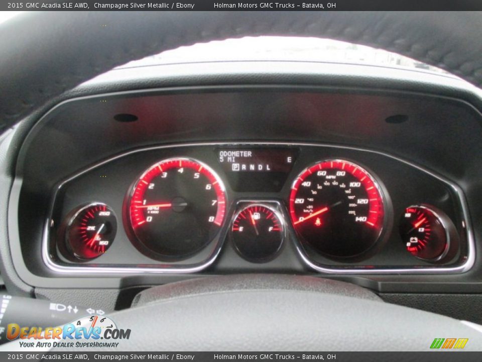 2015 GMC Acadia SLE AWD Champagne Silver Metallic / Ebony Photo #16