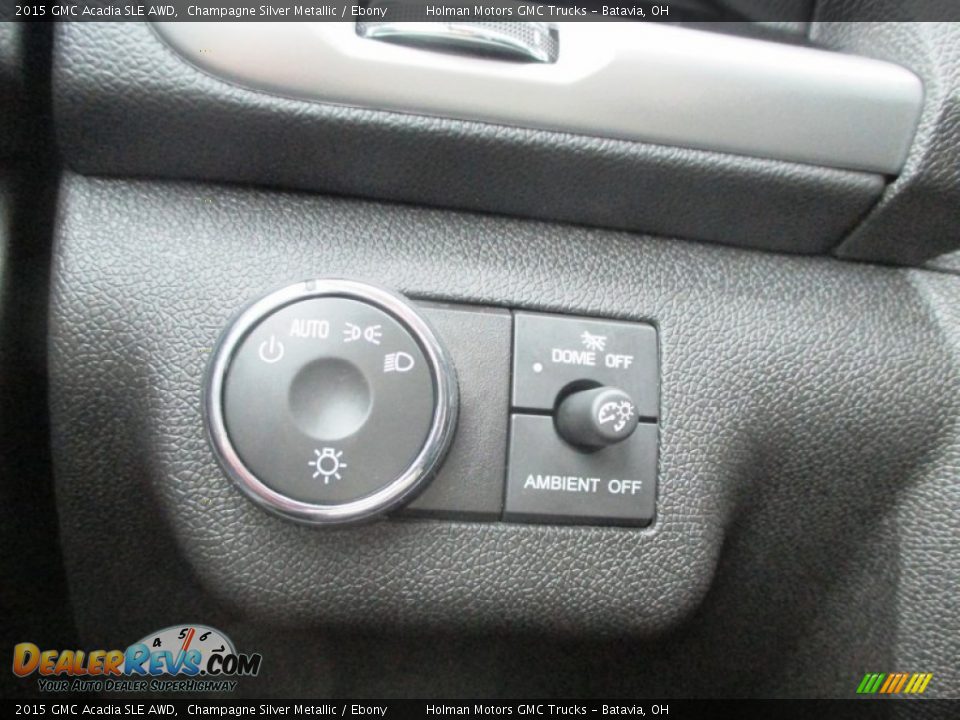 2015 GMC Acadia SLE AWD Champagne Silver Metallic / Ebony Photo #18