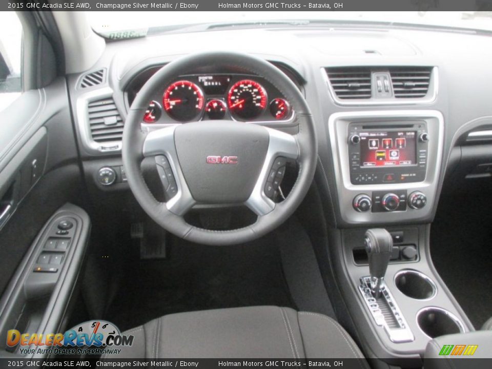 2015 GMC Acadia SLE AWD Champagne Silver Metallic / Ebony Photo #20