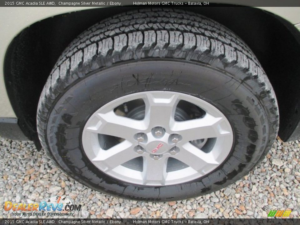 2015 GMC Acadia SLE AWD Champagne Silver Metallic / Ebony Photo #22