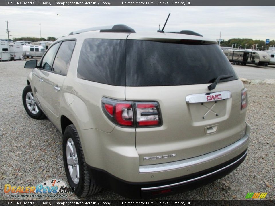 2015 GMC Acadia SLE AWD Champagne Silver Metallic / Ebony Photo #23