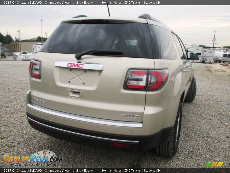 2015 GMC Acadia SLE AWD Champagne Silver Metallic / Ebony Photo #27
