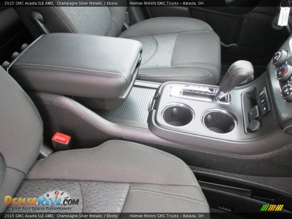 2015 GMC Acadia SLE AWD Champagne Silver Metallic / Ebony Photo #31